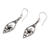 Sterling silver dangle earrings, 'Frangipani Twist' - Balinese Sterling Silver Frangipani Dangle Earrings