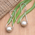 Sterling silver dangle earrings, 'Weight of Justice' - Hand Crafted Sterling Silver Dangle Earrings