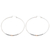 Gold-accented hoop earrings, 'Cold and Hot' - Gold-Accented Sterling Silver Hoop Earrings