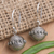 Sterling silver dangle earrings, 'Rings of Saturn' - Artisan Crafted Sterling Silver Dangle Earrings