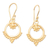 Gold-plated dangle earrings, 'Fantasia Treasure' - Handcrafted Gold-Plated Dangle Earrings
