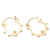 Gold-plated hoop earrings, 'Sense of Purpose' - Artisan Crafted Gold-Plated Hoop Earrings (image 2b) thumbail