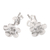 Cubic zirconia stud earrings, 'Eternal Frangipani' - Cubic Zirconia Frangipani Stud Earrings from Bali