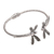 Sterling silver cuff bracelet, 'Mindful Dragonfly' - Sterling Silver Cuff Bracelet with Dragonfly Motif (image 2c) thumbail