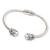 Cultured pearl and blue topaz cuff bracelet, 'Symphony of the Sea' - Cultured Pearl and Blue Topaz Cuff Bracelet