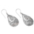 Sterling silver dangle earrings, 'Gossamer Swirl' - Hand Crafted Sterling Silver Dangle Earrings (image 2b) thumbail