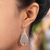 Sterling silver dangle earrings, 'Seraphim of Love' - Hand Made Sterling Silver Dangle Earrings (image 2c) thumbail