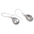 Blue topaz dangle earrings, 'Icy Sparkle' - Hand Made Blue Topaz Dangle Earrings (image 2b) thumbail