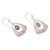 Garnet dangle earrings, 'Blessed Soul' - Balinese Garnet and Sterling Silver Dangle Earrings (image 2b) thumbail
