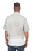 Men's embroidered cotton shirt, 'Fresh Start' - Men's Embroidered Short-Sleeve Cotton Shirt