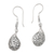 Sterling silver dangle earrings, 'Drop of Desire' - Hand Made Sterling Silver Dangle Earrings