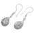 Sterling silver dangle earrings, 'Drop of Desire' - Hand Made Sterling Silver Dangle Earrings