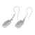 Sterling silver dangle earrings, 'Happy Accident' - Handcrafted Sterling Silver Dangle Earrings (image 2b) thumbail
