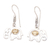 Citrine dangle earrings, 'Elephant Surprise' - Citrine Dangle Earrings with Elephant Motif thumbail