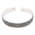 Sterling silver cuff bracelet, 'Floral Friend' - Sterling Silver Cuff Bracelet with Floral Motif