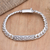 Men's sterling silver pendant bracelet, 'Returned Boomerang' - Men's Hand Made Sterling Silver Pendant Bracelet (image 2) thumbail