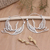 Sterling silver hoop earrings, 'My Soulmate' - Sterling Silver Hoop Earrings with Swan Motif (image 2) thumbail
