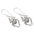 Sterling silver dangle earrings, 'Itsy Bitsy' - Sterling Silver Dangle Earrings with Spider Motif (image 2b) thumbail