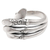 Men's sterling silver cocktail ring, 'Three Branches' - Men's Sterling Silver Balinese Cocktail Ring thumbail