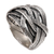 Sterling silver cocktail ring, 'Twist Ending' - Handcrafted Sterling Silver Cocktail Ring from Bali (image 2b) thumbail
