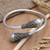 Sterling silver bangle bracelet, 'Gentle Soul' - Artisan Crafted Sterling Silver Bangle Bracelet