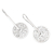 Sterling silver dangle earrings, 'Kingdom Road' - Handcrafted Sterling Silver Dangle Earrings
