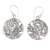 Sterling silver dangle earrings, 'Patra Swirl' - Handmade Balinese Sterling Silver Dangle Earrings