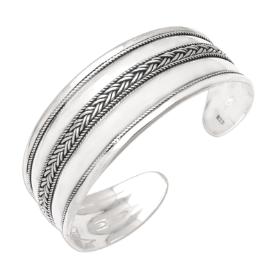 Living room elegant fetch Handmade Sterling Silver Cuff Bracelet from Bali - Clarity of Thought |  NOVICA Canada