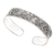 Manschettenarmband aus Sterlingsilber - Handgefertigtes Manschettenarmband aus Sterlingsilber