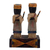 estatuilla de madera - Estatuilla de madera de albesia hecha a mano.