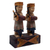 Wood statuette, 'Accompanying Ceng Ceng' - Hand Made Albesia Wood Statuette