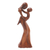 Wood statuette, 'Mother's True Love' - Mother and Child Suar Wood Statuette (image 2c) thumbail