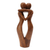 Wood statuette, 'Magic Moment' - Hand Made Suar Wood Statuette from Bali (image 2b) thumbail
