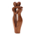 Wood statuette, 'Magic Moment' - Hand Made Suar Wood Statuette from Bali