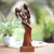 Wood sculpture, 'Ballroom Music' - Hand Carved Balinese Suar Wood Statuette (image 2) thumbail