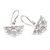 Sterling silver dangle earrings, 'Halfway There' - Sterling Silver Dangle Earrings with Floral Motif (image 2b) thumbail