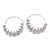 Sterling silver hoop earrings, 'Round Trip' - Hand Crafted Sterling Silver Hoop Earrings thumbail