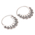 Sterling silver hoop earrings, 'Round Trip' - Hand Crafted Sterling Silver Hoop Earrings (image 2b) thumbail