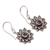 Amethyst dangle earrings, 'Sunflower Romance' - Amethyst and Sterling Silver Dangle Earrings (image 2b) thumbail