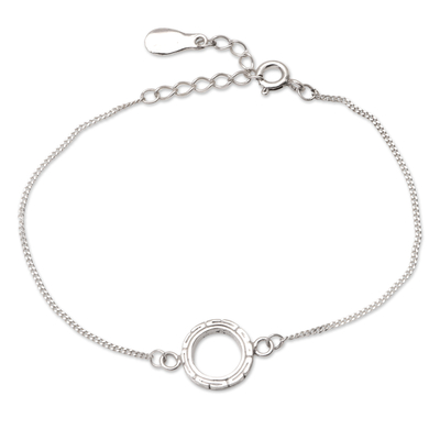 Hand Crafted Sterling Silver Pendant Bracelet