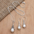 Cultured pearl jewelry set, 'Fairy Charm' - Hand Made Cultured Pearl Jewelry Set (image 2c) thumbail