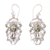 Peridot dangle earrings, 'Majesty of the Garden' - Handmade Peridot and Sterling Silver Dangle Earrings thumbail