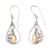 Gold-accented dangle earrings, 'Golden Vision' - Hand Made Gold-Accented Dangle Earrings