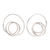 Ohrringe aus Sterlingsilber, 'Scrawled in Silver'. - Kunsthandwerklich gefertigte Sterlingsilber-Ohrringe