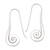 Sterling silver drop earrings, 'Poured Candy' - Lollipop-Inspired Sterling Silver Curled Drop Earrings