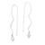 Cultured pearl dangle earrings, 'Falling Peach' - Sterling Silver Dangle Earrings with Peach Cultured Pearls