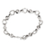 Men's sterling silver chain bracelet, 'Traveling Circus' - Men's Sterling Silver Link Bracelet with Elephant Motif (image 2b) thumbail