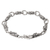 Men's sterling silver link bracelet, 'Fire Breather' - Men's Handmade Sterling Silver Link Bracelet (image 2b) thumbail