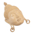 Wood mask, 'Bless You' - Buddha-Themed Crocodile Wood Wall Mask (image 2b) thumbail