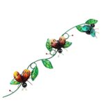Iron wall sculpture, 'Garden Ladybug' - Wrought Iron Ladybug Wall Sculpture Decor from Bali